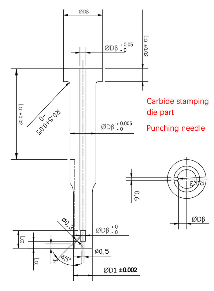 carbide stamping die part